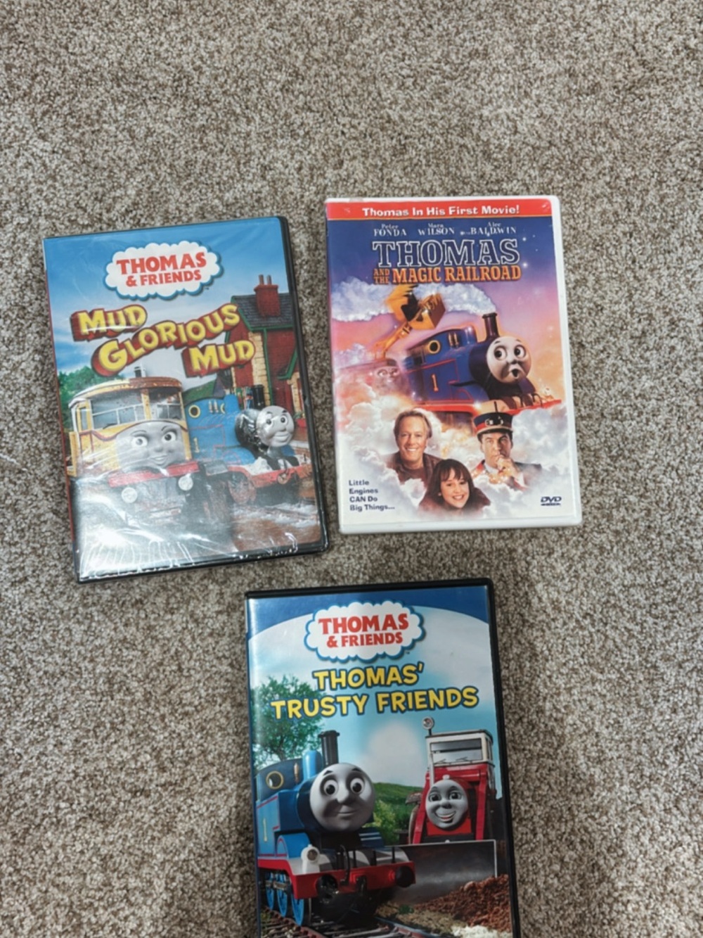 Set of Three Old Thomas The Train DVD’s